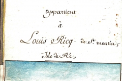 Cours de navigation de Louis Ricq. Manuscrit XIXe siècle