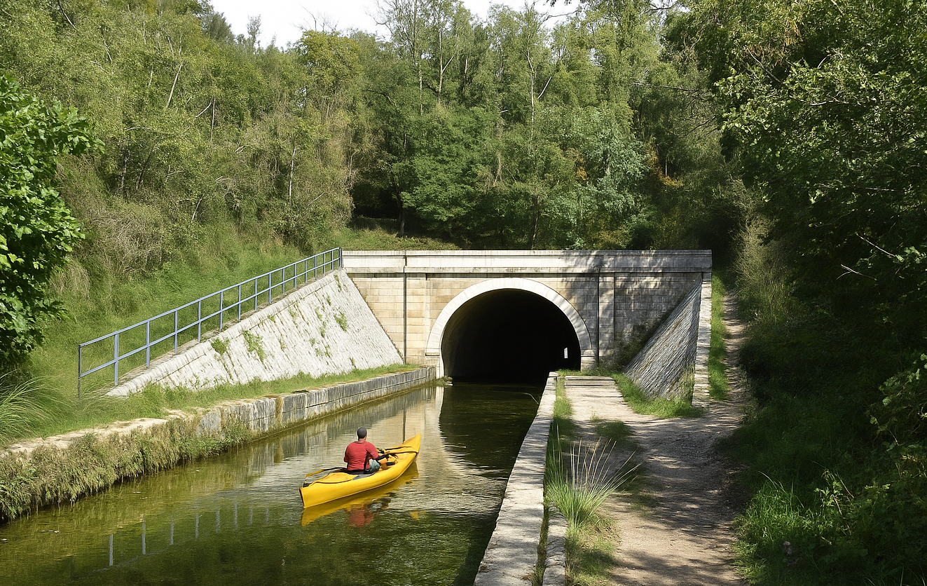 Le tunnel Saint-Léonard, ouvrage du canal Marans à La Rochelle prise en 2025.