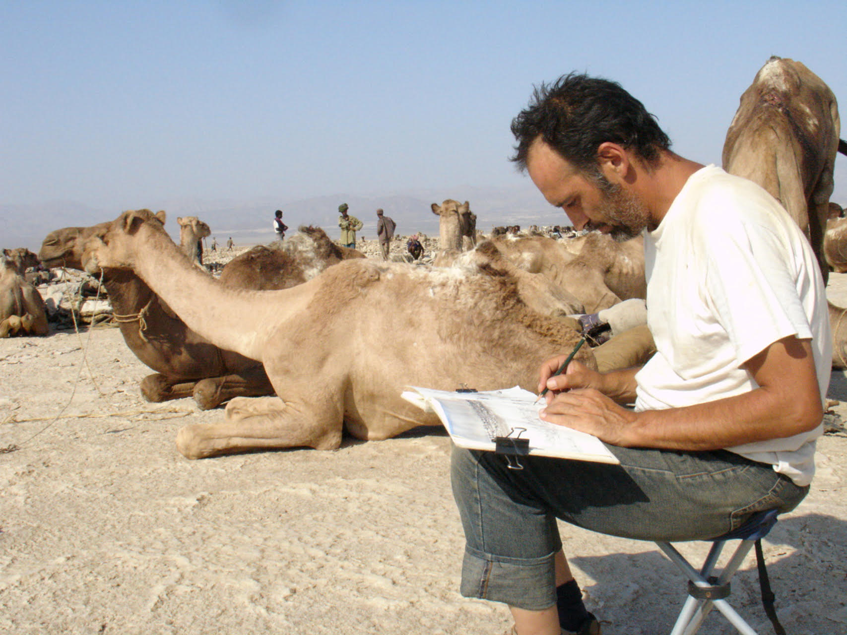 Philippe Delord au pays des dromadaires.